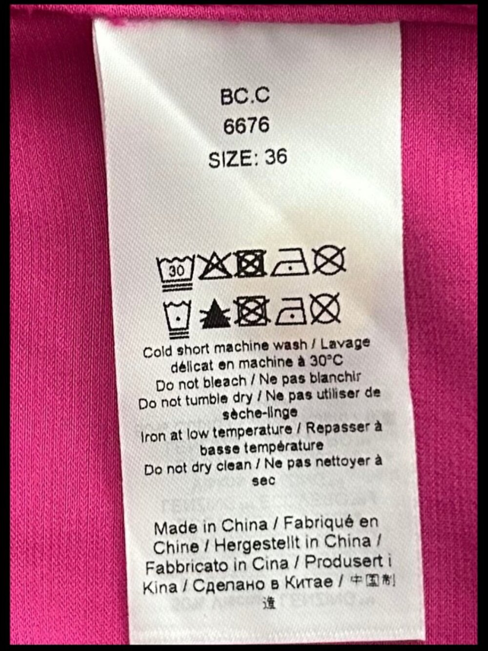 GANNI Washed Satin Crop Shirt Fuchsia Pink Blazer 36 US 4 - Picture 8 of 9